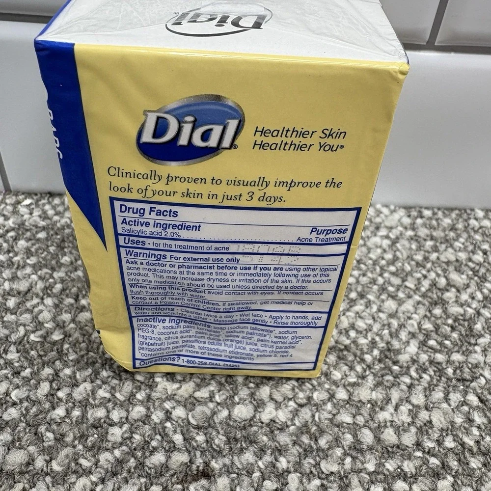 Dial Oil Free‎ Acne Control Deep Cleansing Bar Soap 2 Bars Sealed Discontinued